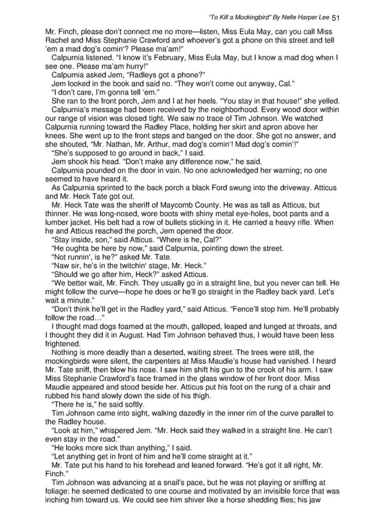 To Kill A Mockingbird Character Worksheet