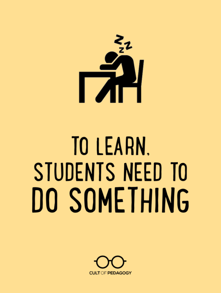 To Learn Students Need To Do Something  Cult Of Pedagogy