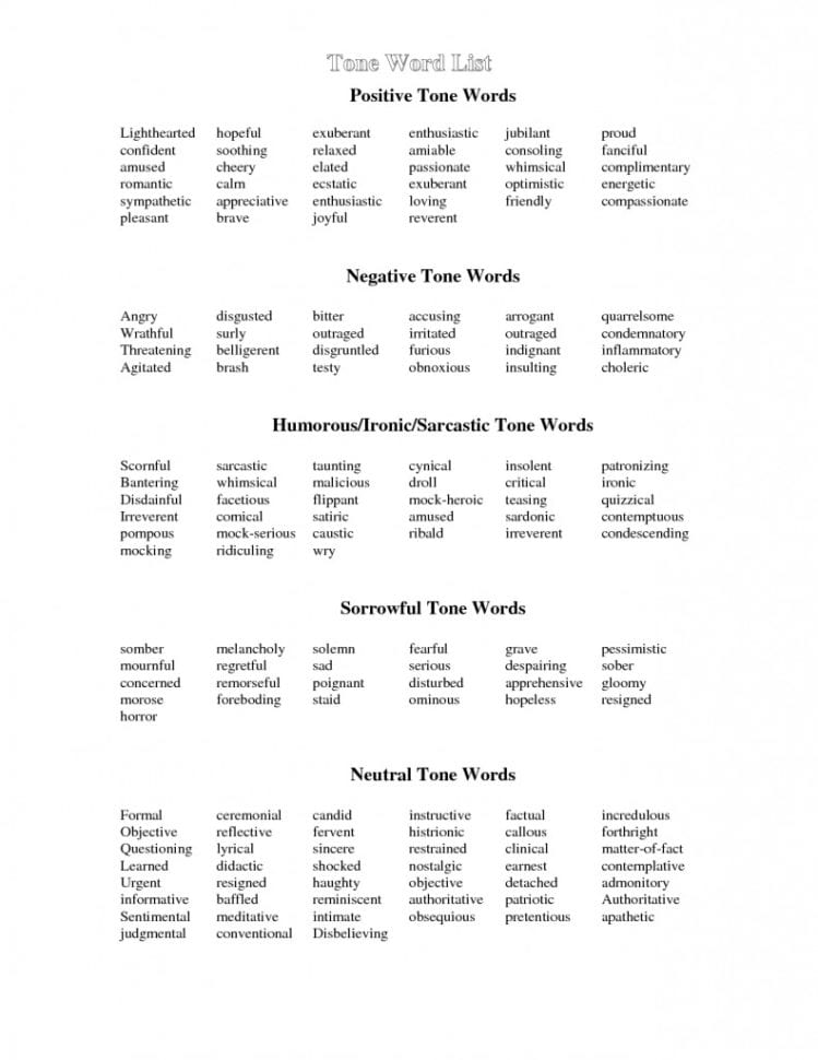 Tone And Mood Worksheet 2018 Times Tables Worksheets