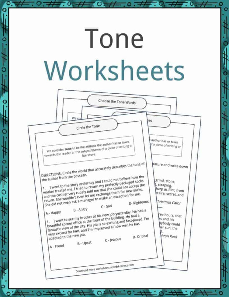 Tone  Definition And Worksheets  Kidskonnect
