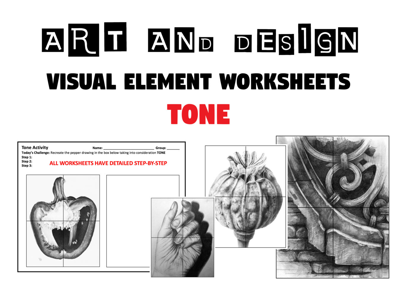 Tone Worksheets  Cover Lessons  Homework Tasks  Visual  Formal Elements   Art And Design