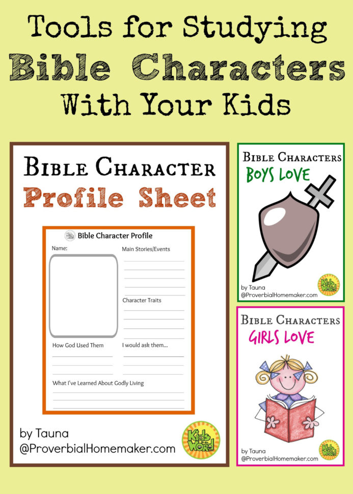 Tools For Studying Bible Characters With Your Kids