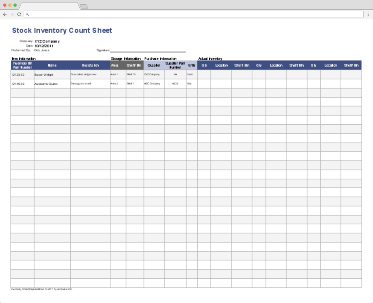 Top 10 Inventory Excel Tracking S  Blog