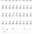 Touch Math Worksheets 1St Grade  Printable Worksheet Page For