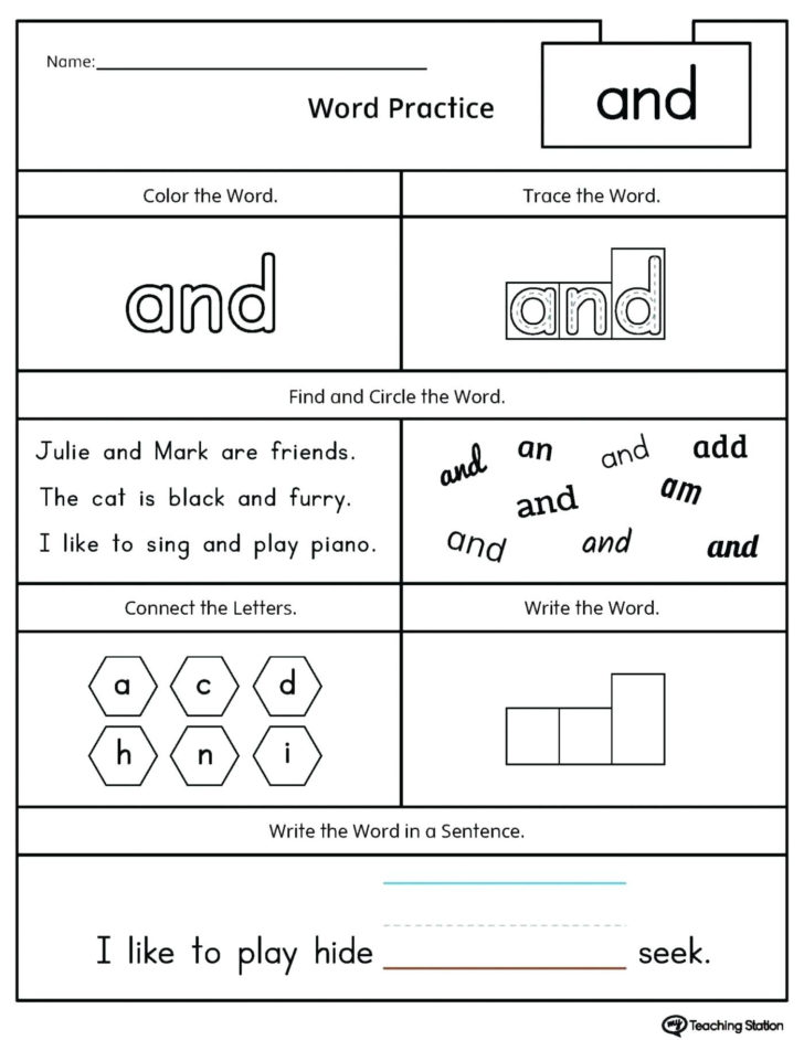 Traceable Names Worksheets