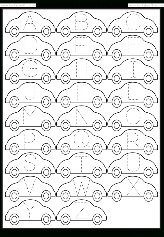 Tracing – Letter Tracing  Free Printable Worksheets