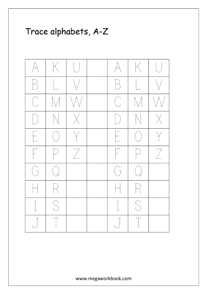 Alphabet Worksheets Pdf