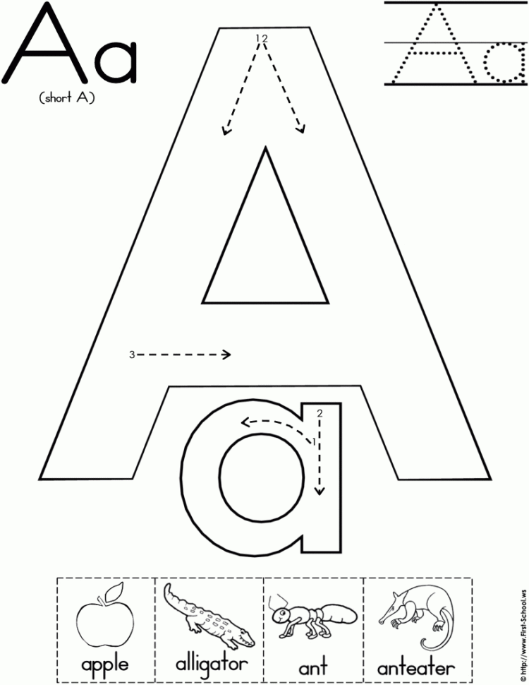 Tracing Letters Worksheets For 3 Year Olds  Printable