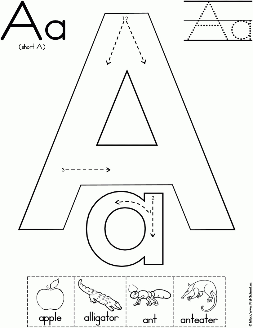 Tracing Letters Worksheets For 3 Year Olds Printable — db-excel.com
