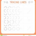 Tracing Lines Worksheet For Kids Basic Writing Working