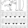 Tracing Music Notes Worksheets For Kids Treble Clef5