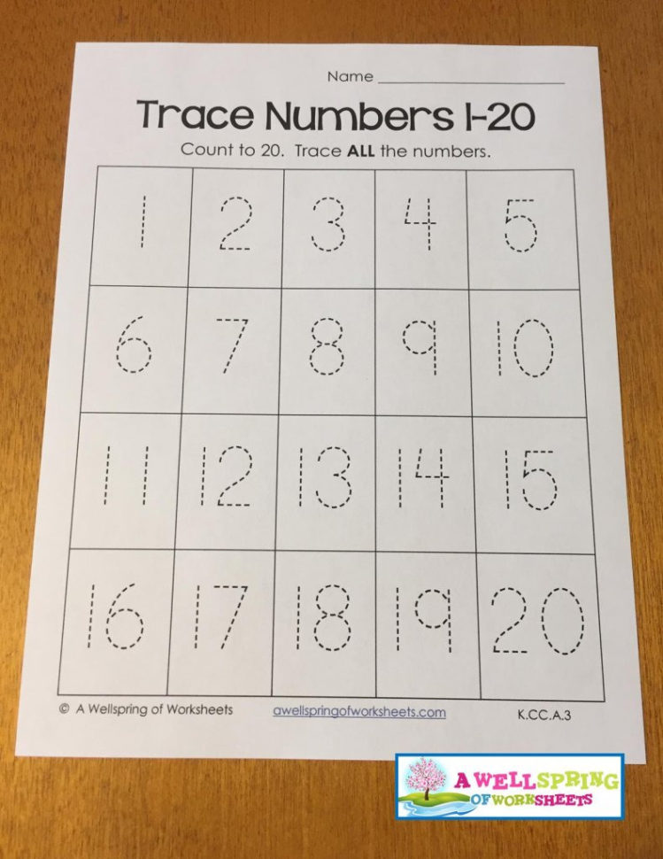 Tracing Numbers 120 Worksheets Blog Post  A Wellspring Of