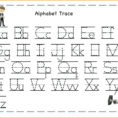Tracing The Alphabet Printable Sheets For Toddlers Letters