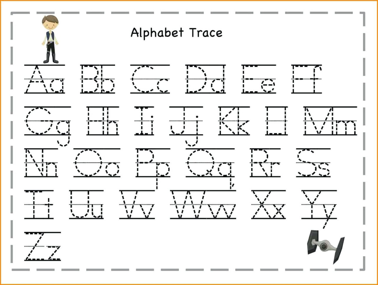 Tracing The Alphabet Printable Sheets For Toddlers Letters