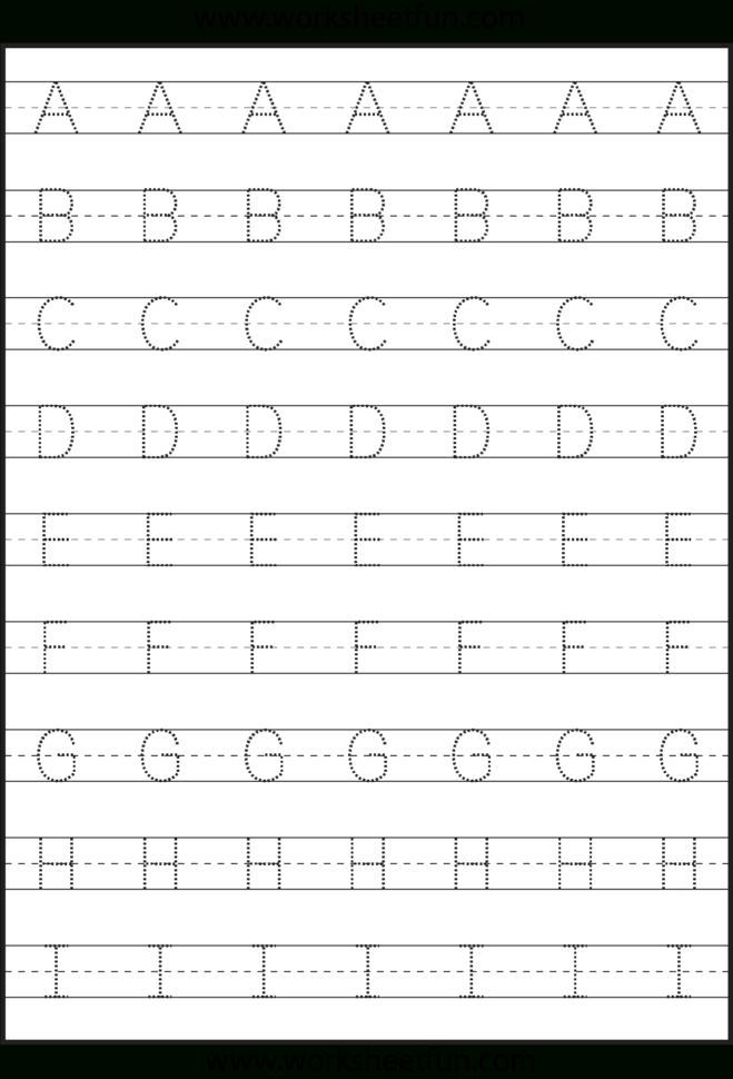 Tracing – Uppercase Letters – Capital Letters – 3 Worksheets