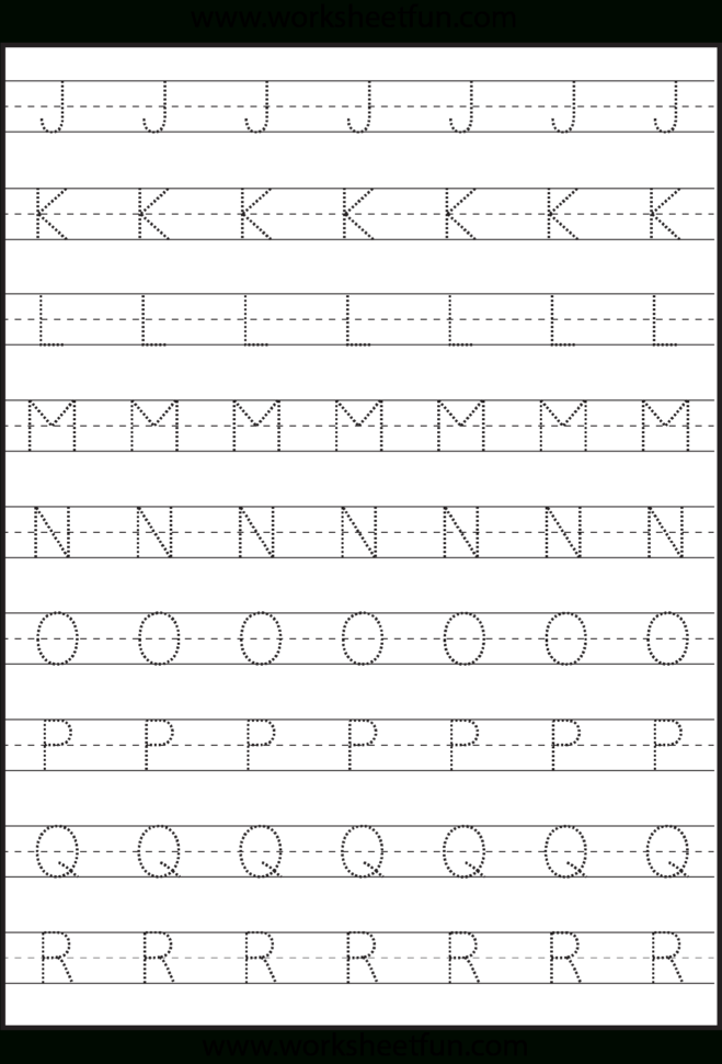 Tracing – Uppercase Letters – Capital Letters – 3 Worksheets