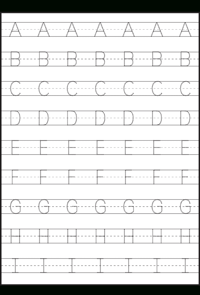 Tracing – Uppercase Letters – Capital Letters – 3 Worksheets