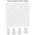 Trans Atlantic Slave Trade Word Search  Word