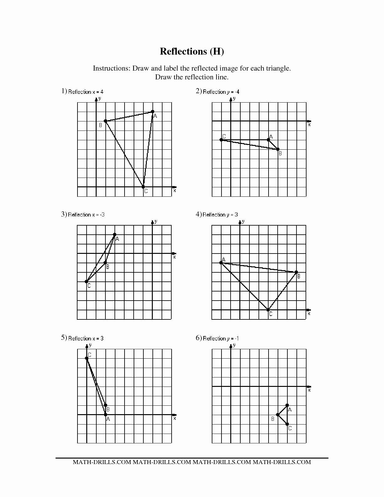 Translations Math Worksheets Grade 5 With Best Of Rotations