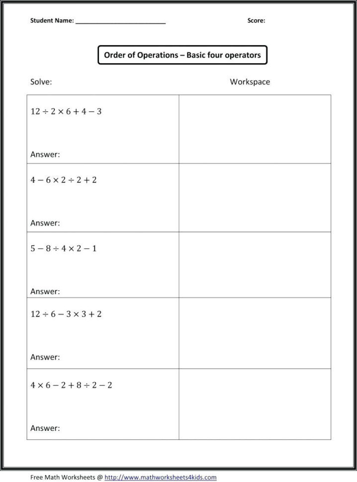 Translations Math Worksheets Translation Translate Math Expressions