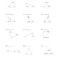 Triangle Sum And Exterior Angle Theorem Worksheet
