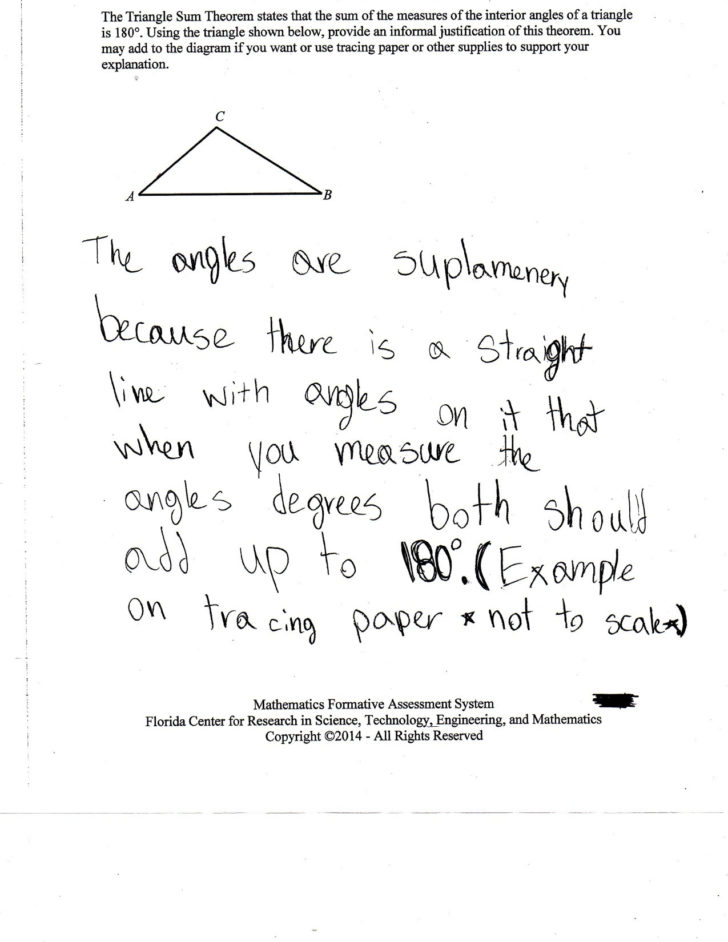 Triangle Sum And Exterior Angle Theorem Worksheet