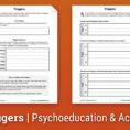 Triggers Worksheet  Therapist Aid