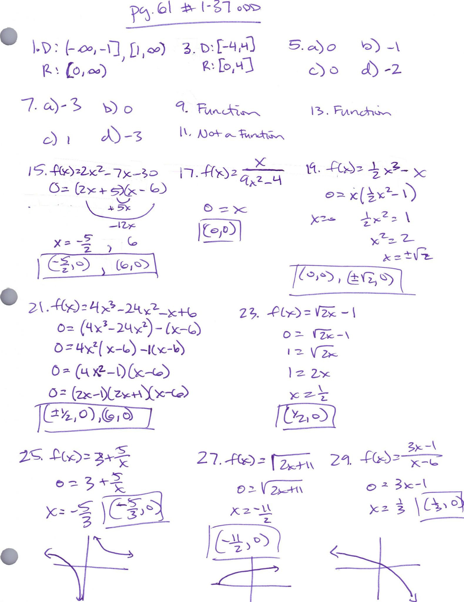 Trigonometric Ratios Worksheet