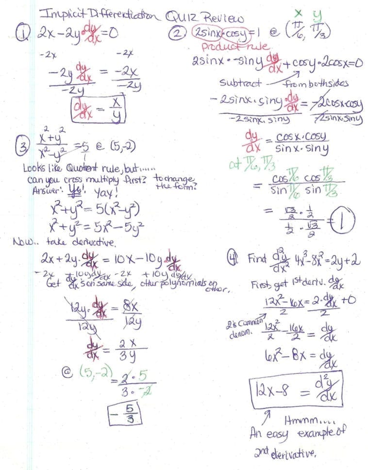 Trigonometry Worksheet Circular Functions Answers