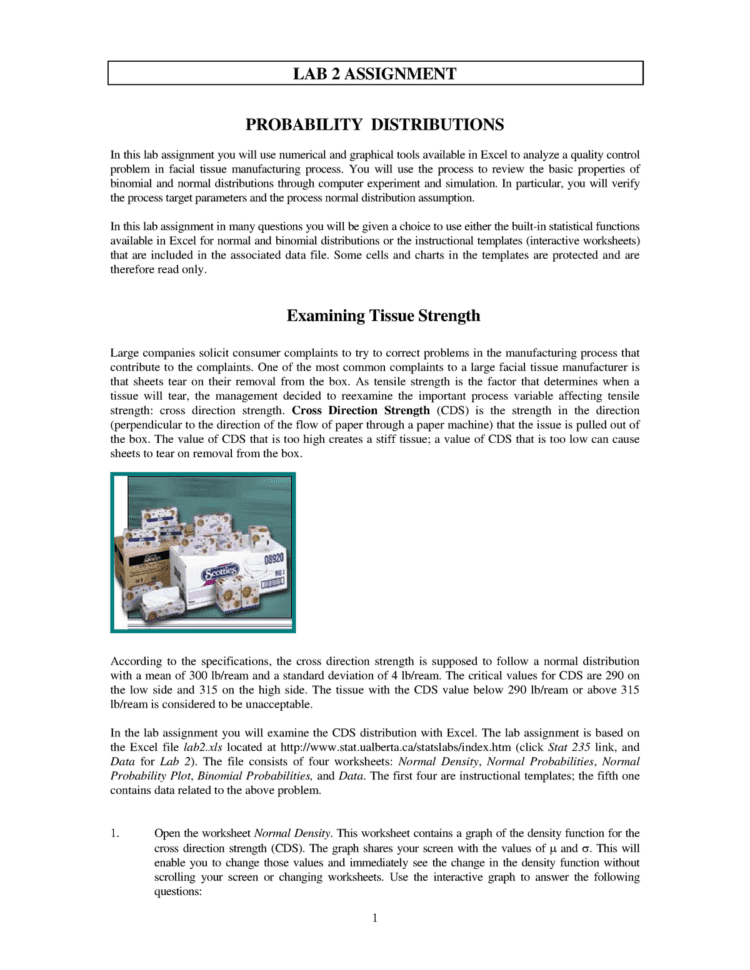 Tutorial Work  2   Lab Probability Distributions