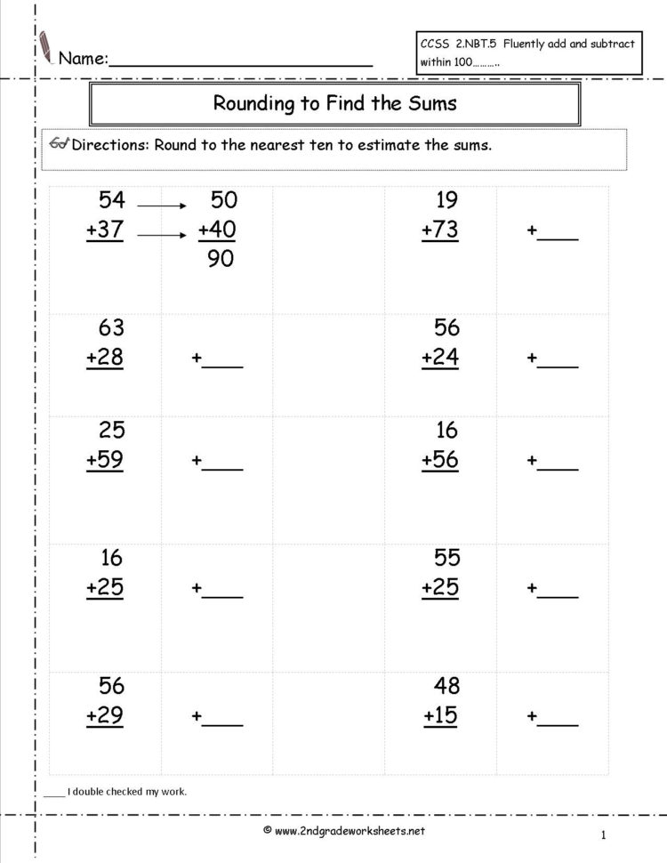 Two Digit Addition Worksheets