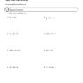 Two Step Equations Worksheet  Mathcation