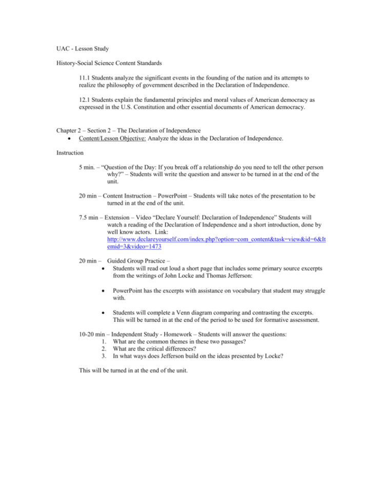 Uac  Lesson Study