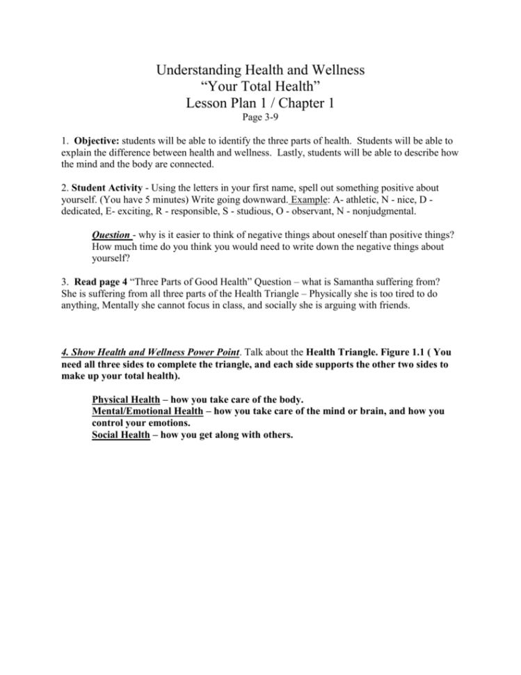 Understanding Health And Wellness