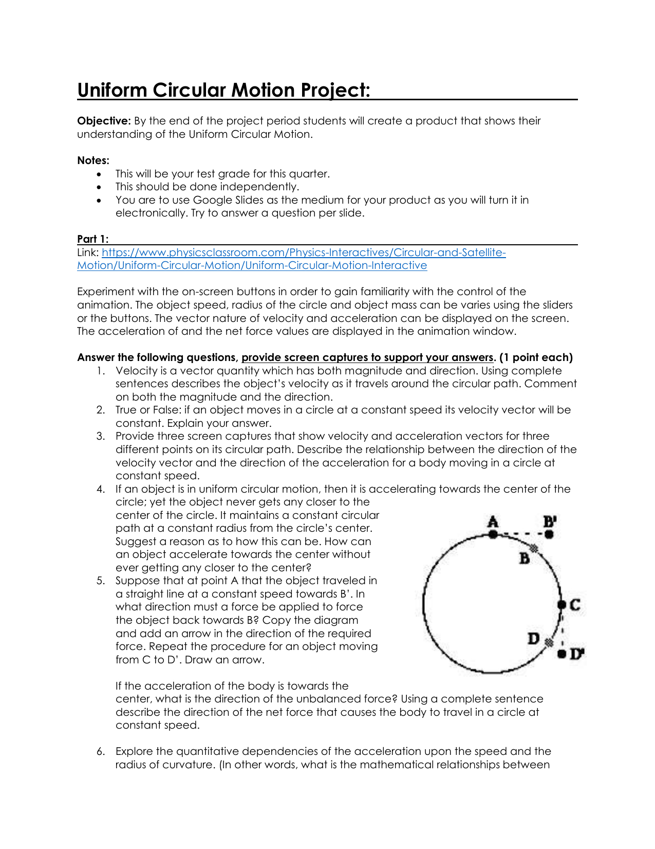Circular And Satellite Motion Worksheet Answers | db-excel.com