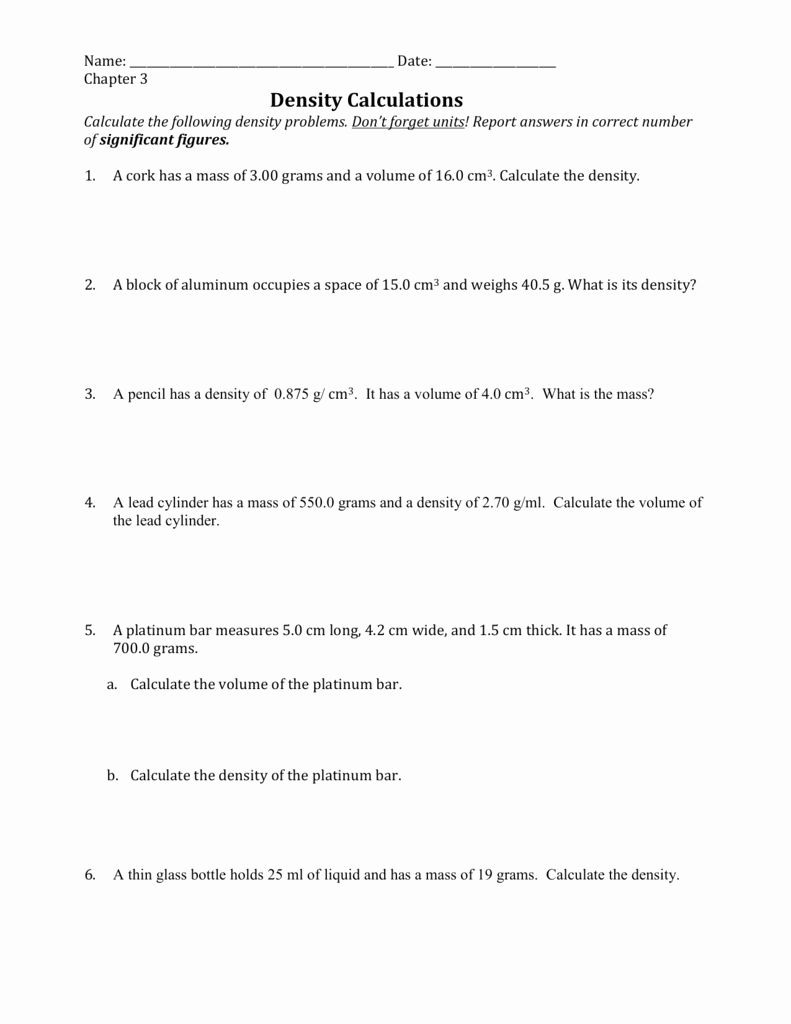 Unit 2 Worksheet 1 Chemistry Answers