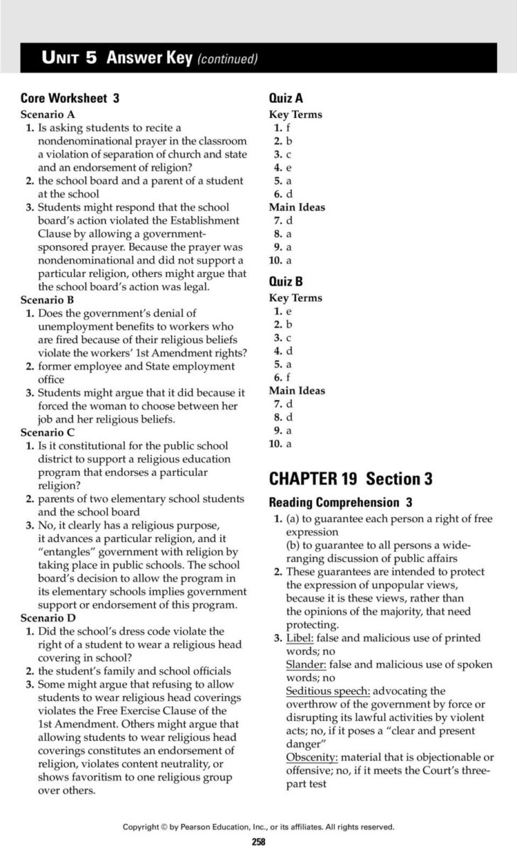 Unit 5 Answer Key Chapter 18 Chapter 18 Section 1 Pdf —