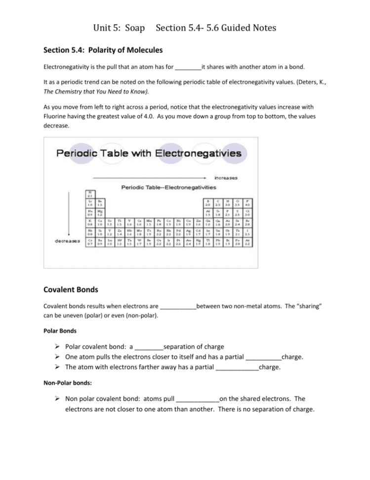 Unit 5 Soap Section 54 56 Guided Notes