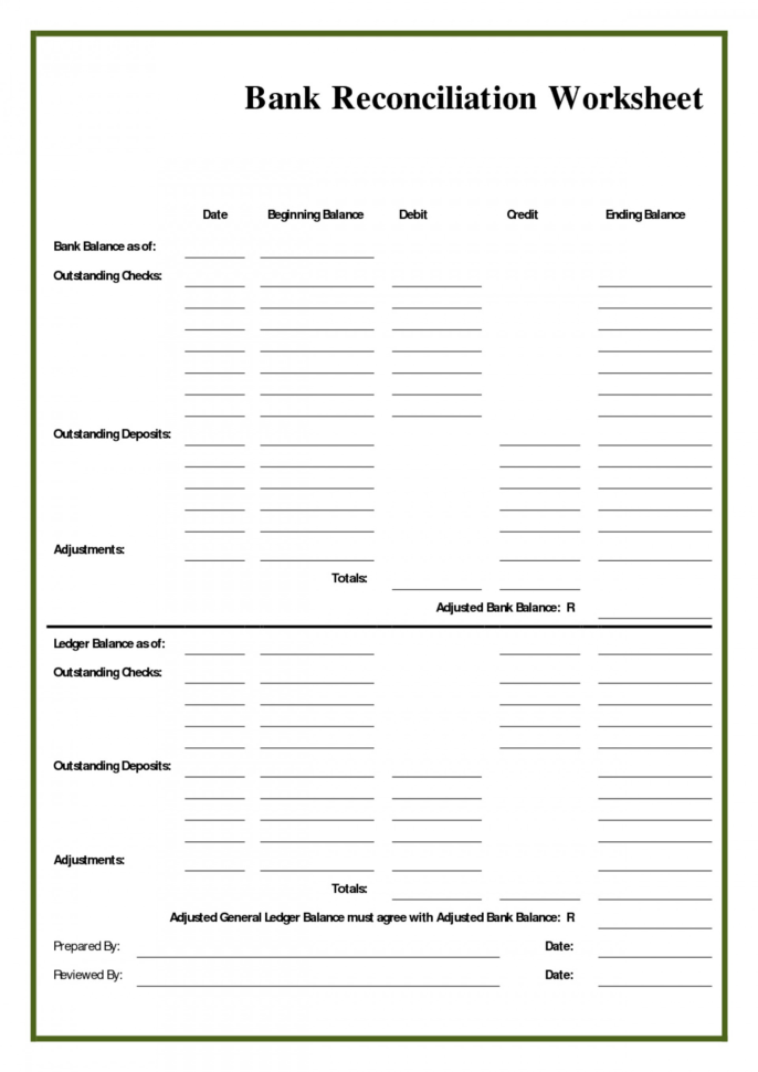 Unusual Bank Reconciliation Excel  Ideas Free Uk