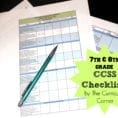 Updated 7Th And 8Th Grade Ccss Checklists  The Curriculum