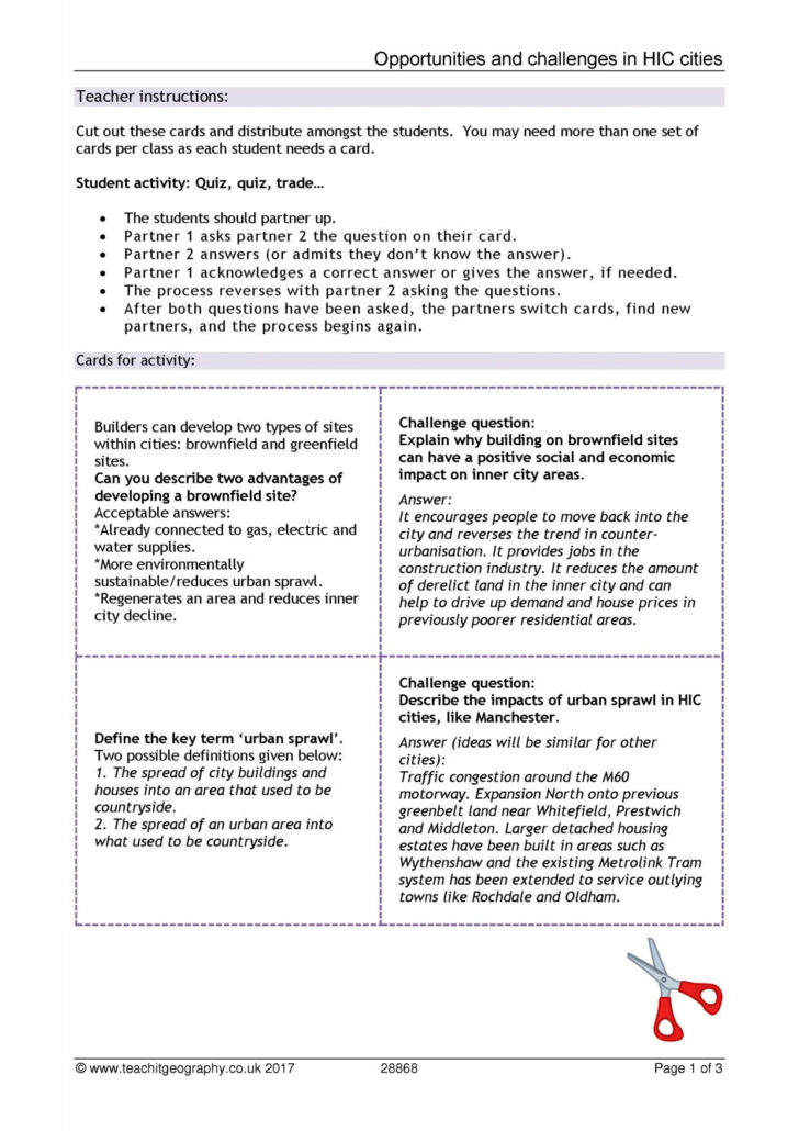 Chapter 7 Section 2 The Challenges Of Urbanization Worksheet Answers