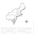 Us Northeast Region Blank Map State Capitals New Label
