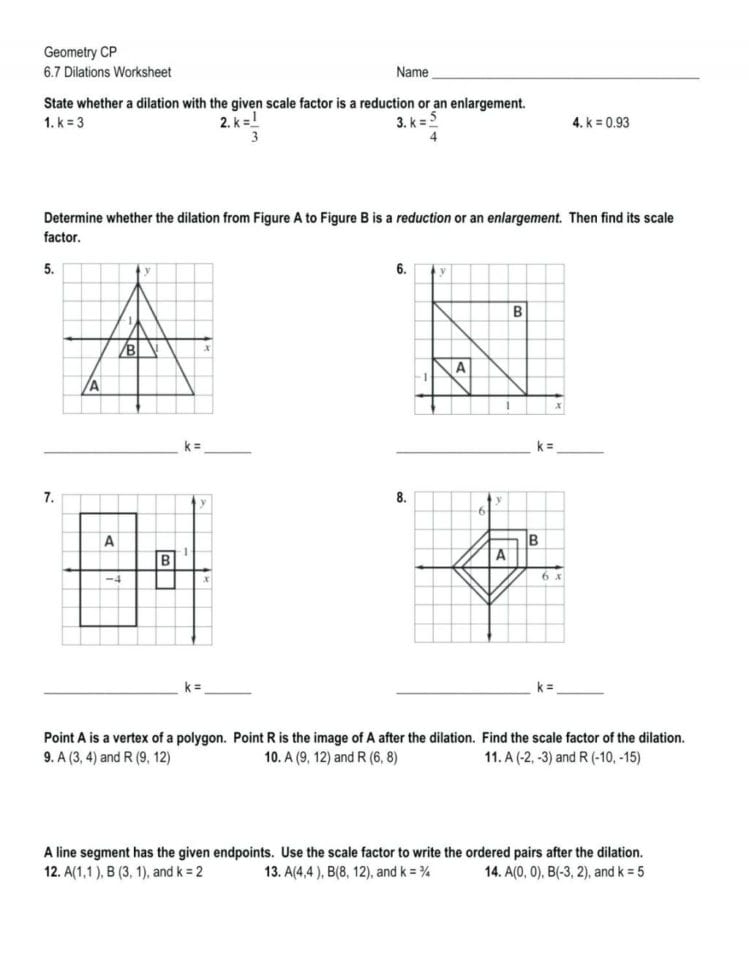 Va Dilations Worksheet Kuta Simple Monohybrid Cross