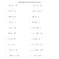 Variables And Expressions Worksheet Rational Expressions