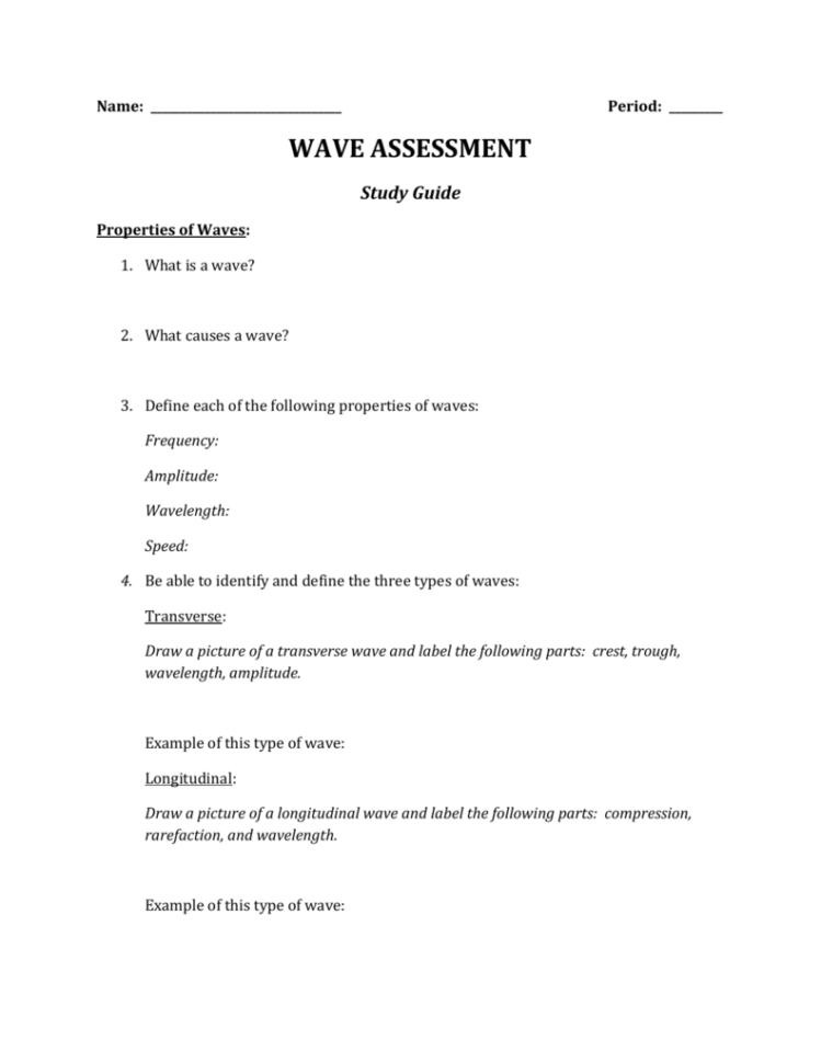 Ve Test Review Sheet