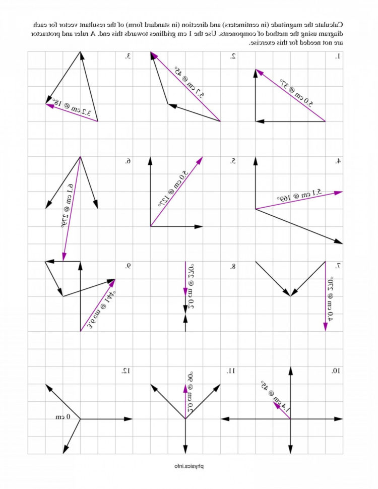 Vector Addition And Subtraction Worksheets With Answers Pdf Grade 11