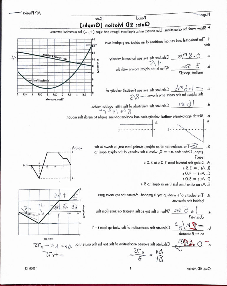 Physics Worksheets With Answers — db-excel.com