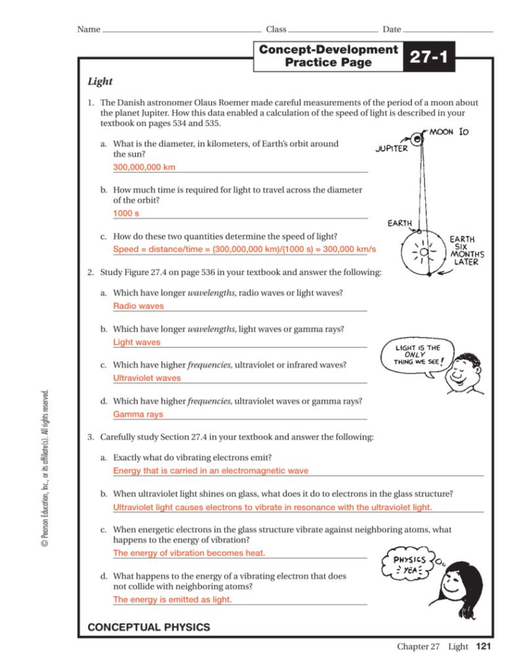Velength Frequency Speed And Energy Worksheet