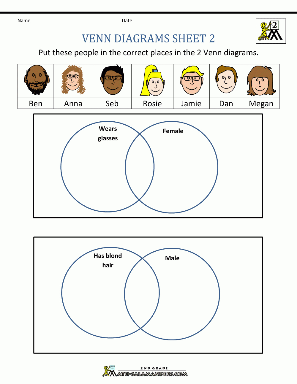 Venn Diagrams Worksheets With Answers Db Excelcom Venn Diagram Questions For Grade 3 Aflam 