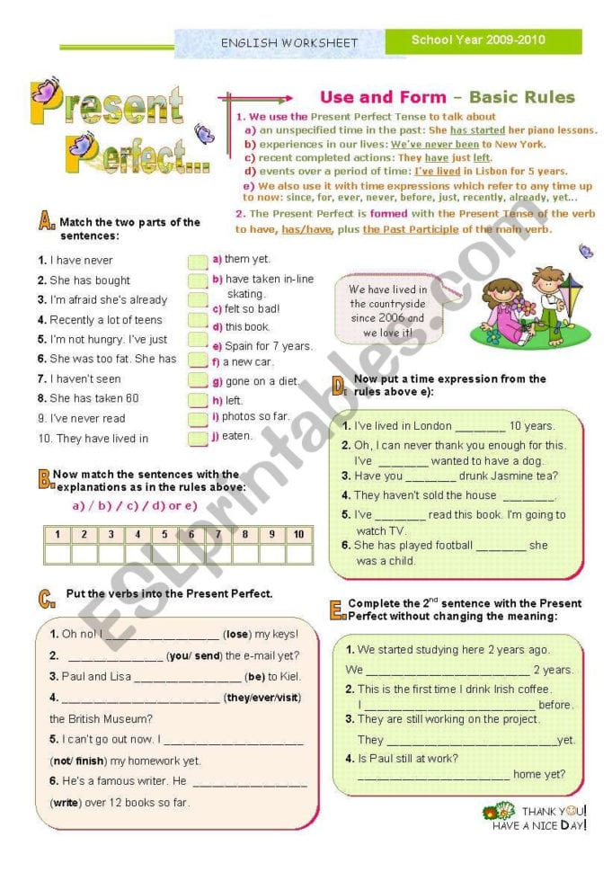 Verb Tenses  Basic Rules Use And Form  Practice  The